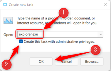 Abra el Explorador de archivos como administrador.
