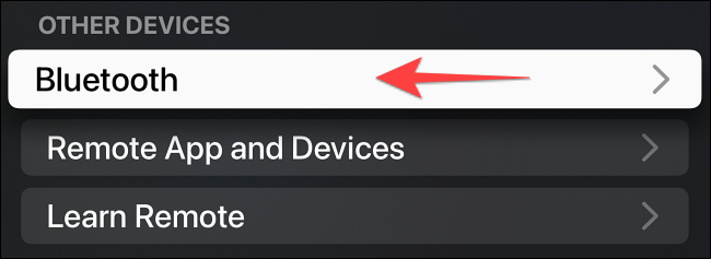 Seleccione "Bluetooth" en "Otros dispositivos".