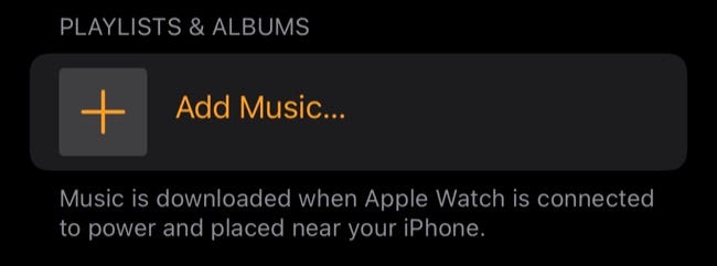Descargar música en Apple Watch