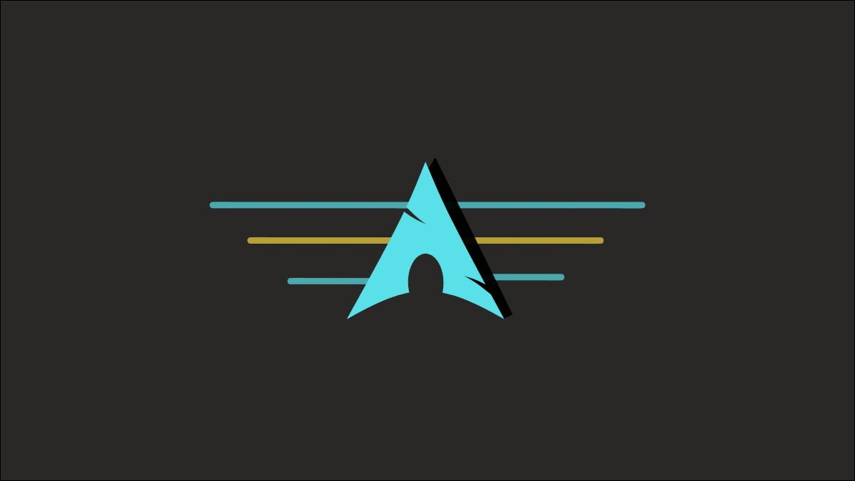 Logotipo de Arch Linux sobre un fondo oscuro