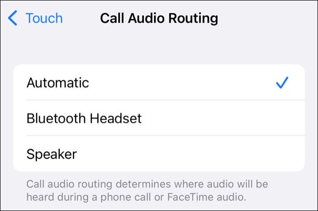 Enrutamiento de audio de llamadas de iPhone