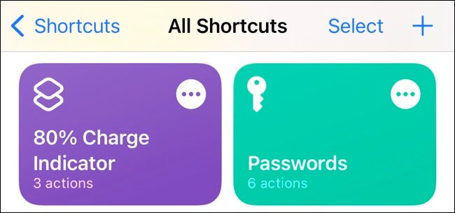 Aplicación iPhone Shortcuts