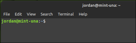 Terminal GNOME con modo oscuro habilitado en Linux Mint 20.3