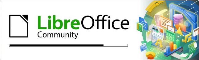 Pantalla de presentación de LibreOffice