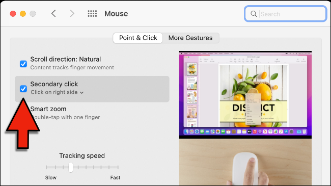 Habilitar el clic secundario en el Magic Mouse