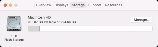 Ver el almacenamiento de Mac