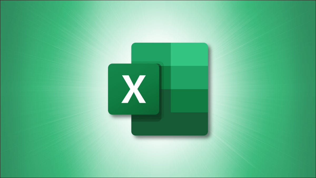 Logotipo de Microsoft Excel sobre un fondo verde