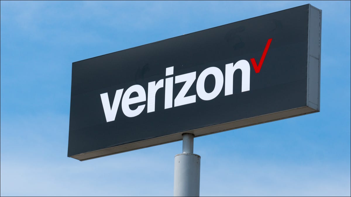 Logotipo de Verizon en cartel