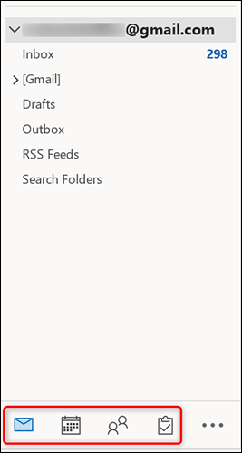 Seleccione una ubicación para crear una nueva carpeta en Outlook.