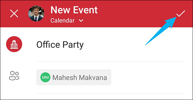 Envíe una invitación de calendario desde Outlook en dispositivos móviles.