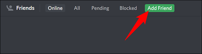 Seleccione el botón "Agregar amigo" en la parte superior.