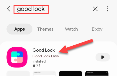 Encuentra Good Lock en Galaxy Store.