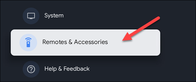 Desplázate hacia abajo hasta "Controles remotos y accesorios".