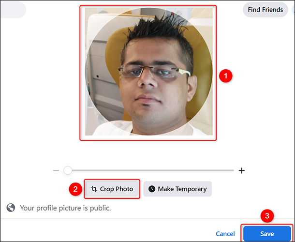Cambia la foto de perfil de Facebook en el escritorio.