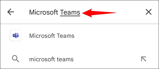 Escribe "Microsoft Teams" y presiona Enter.