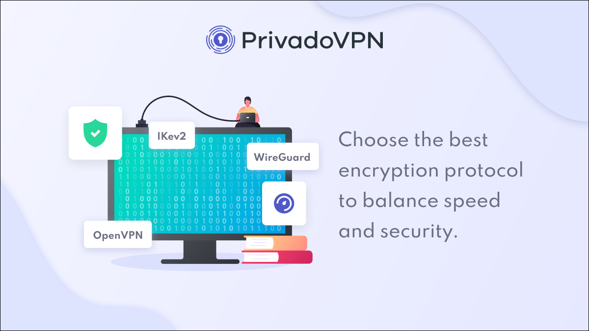 PrivadoVPN le permite elegir el mejor protocolo de encriptación para velocidad y seguridad