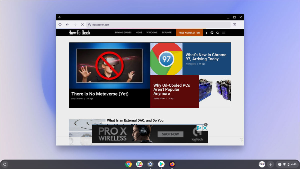 Firefox para Android en Chrome OS.