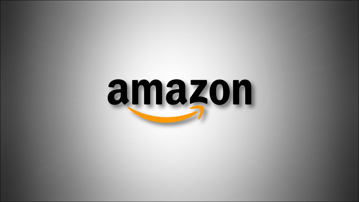 Logotipo de Amazon en un degradado gris.