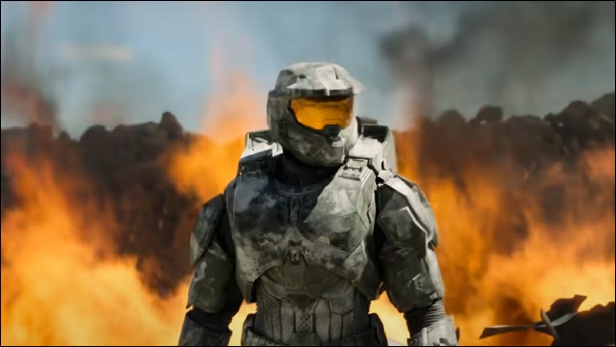 Captura de pantalla del programa de televisión Halo