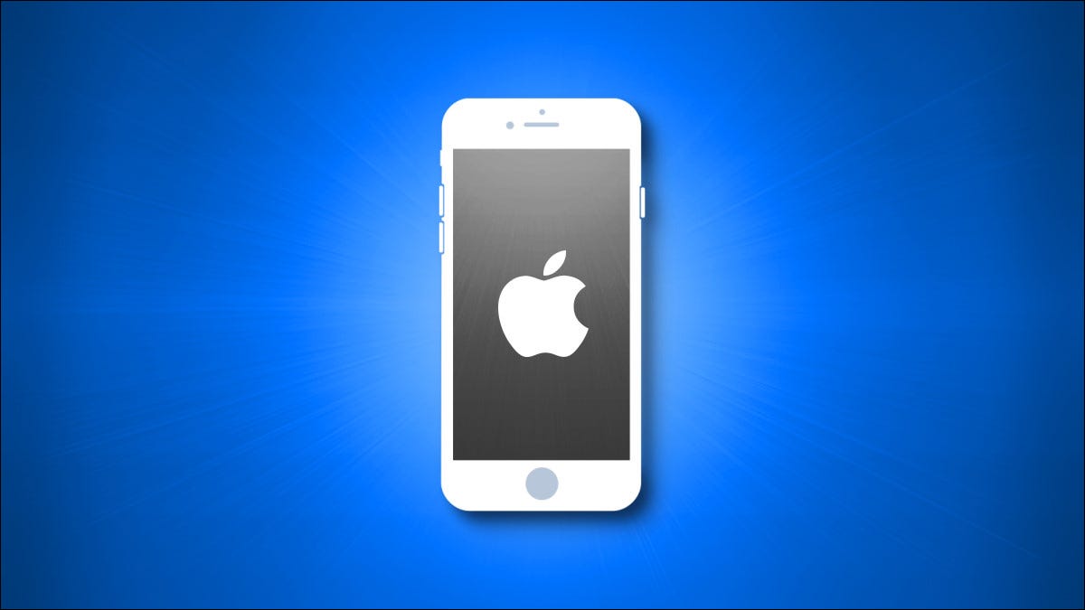 Una ilustración de iPhone SE con una pantalla gris
