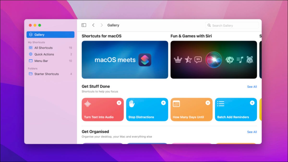 Accesos directos para macOS