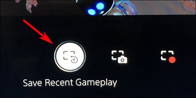 En PS5, selecciona "Guardar juego reciente".