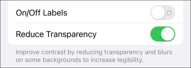 Reducir la transparencia en el iPhone