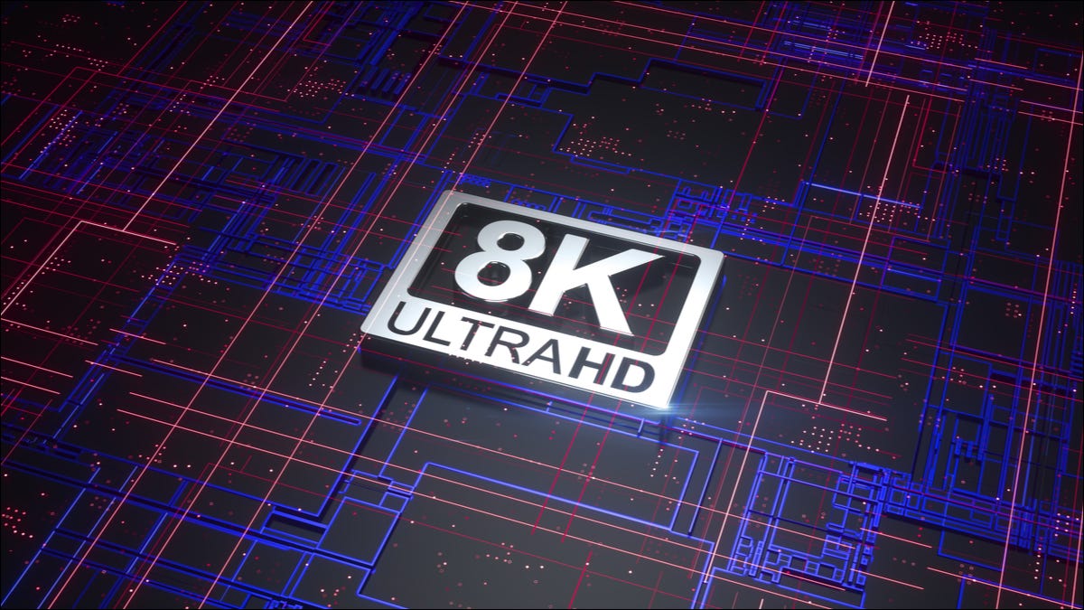 Un logotipo 8K Ultra HD.