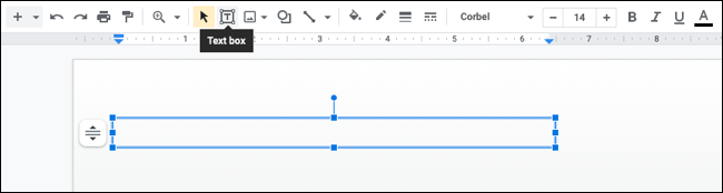 Cuadro de texto insertado en una diapositiva