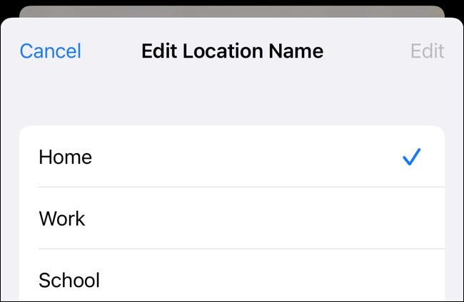 Edite el nombre de una ubicación en la aplicación Find My de Apple