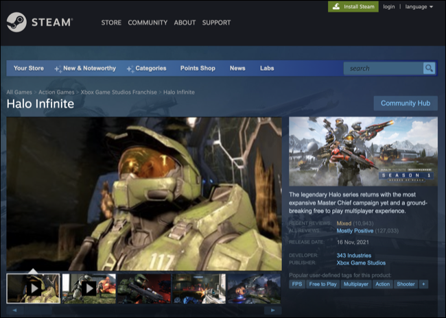 Halo: Infinito en Steam