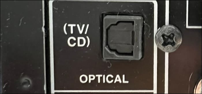 Conexión de audio óptico