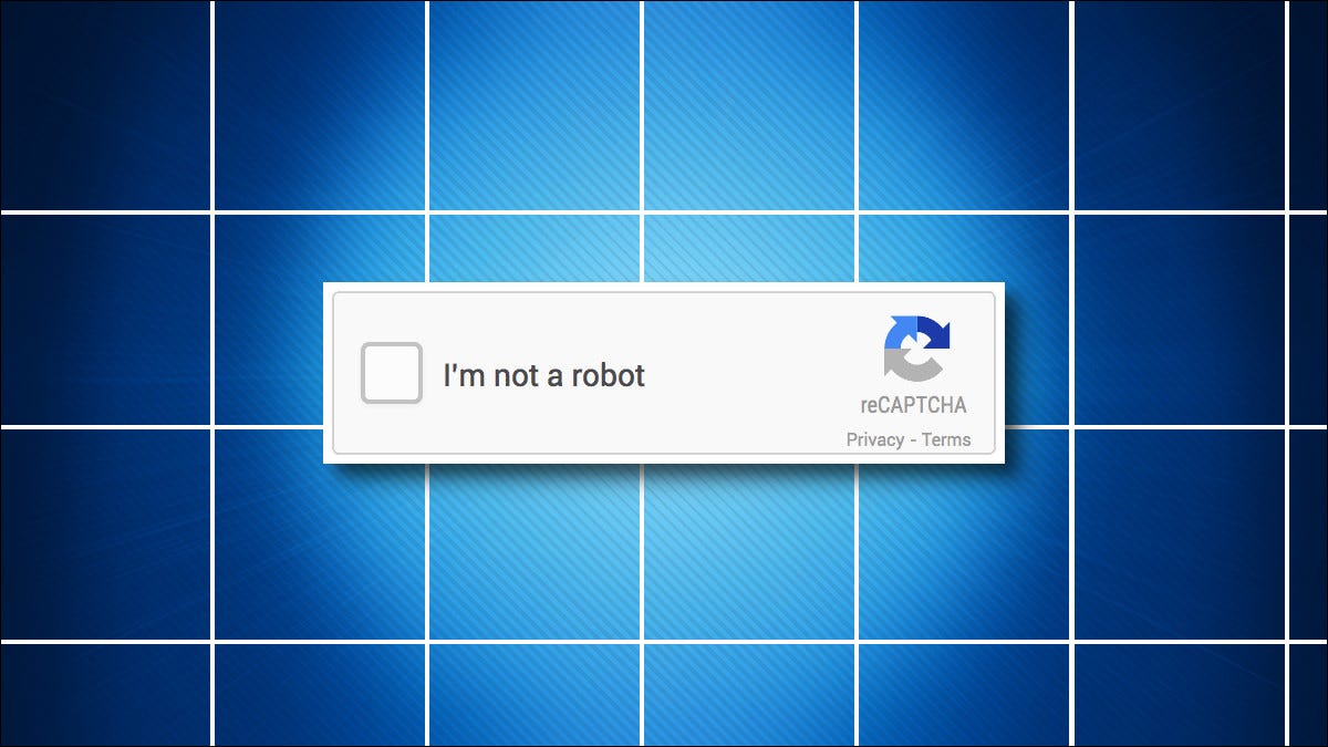 El cuadro de Recaptcha "No soy un robot"