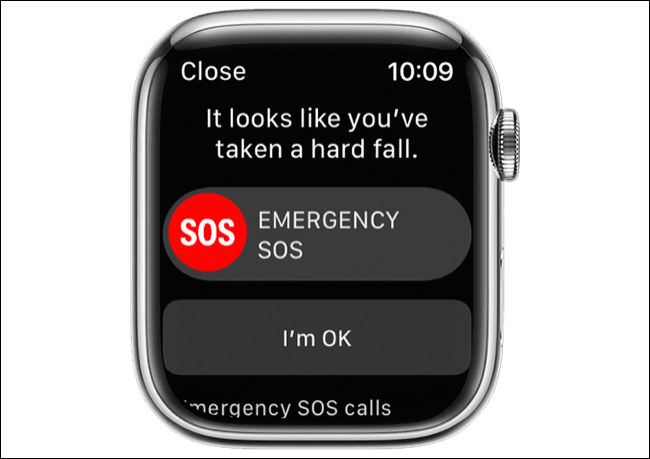 Apple Watch Detección de caídas en la Serie 7