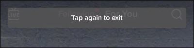 TikTok toca de nuevo para salir.