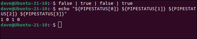 Uso de PIPESTATUS para ver el código de retorno de todos los programas en una cadena de tuberías.