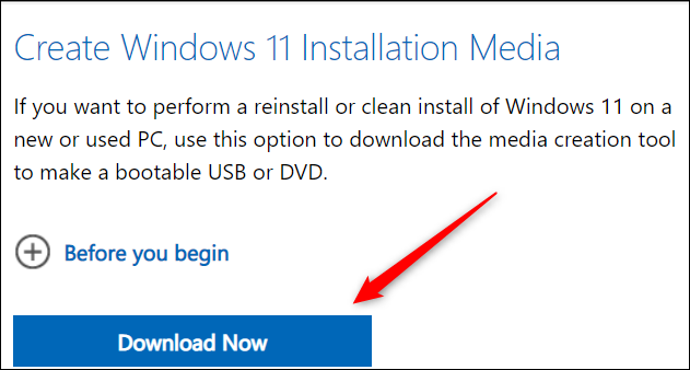Descargue el archivo ISO de Windows 11.