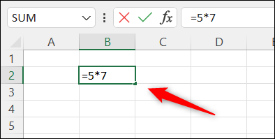 Multiplicar dos números en una celda.