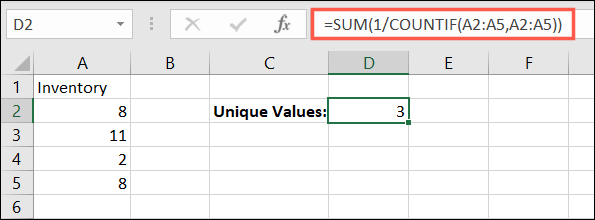 Funciones SUMA y CONTAR.SI en Excel