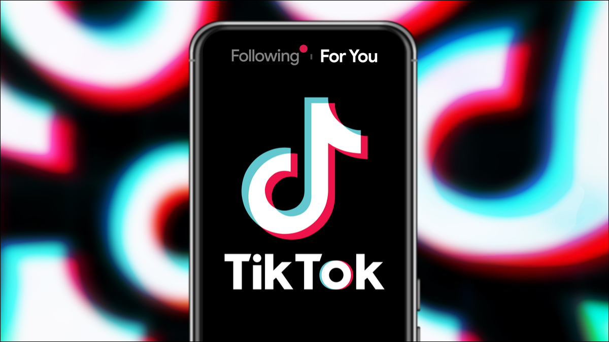 Aplicación TikTok en un teléfono.