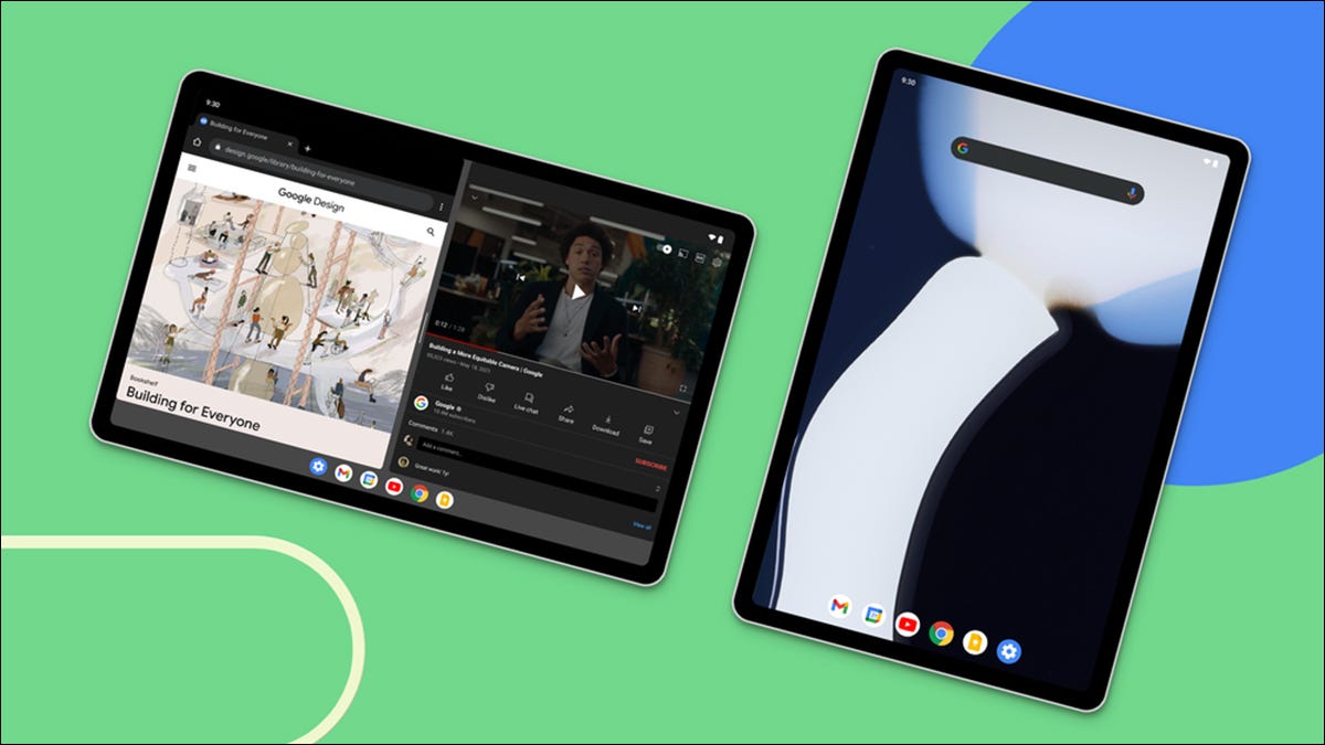 Android 12L en dos tabletas