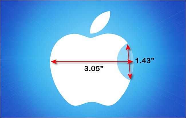 Estimación del lado de la fruta del logotipo de Apple.