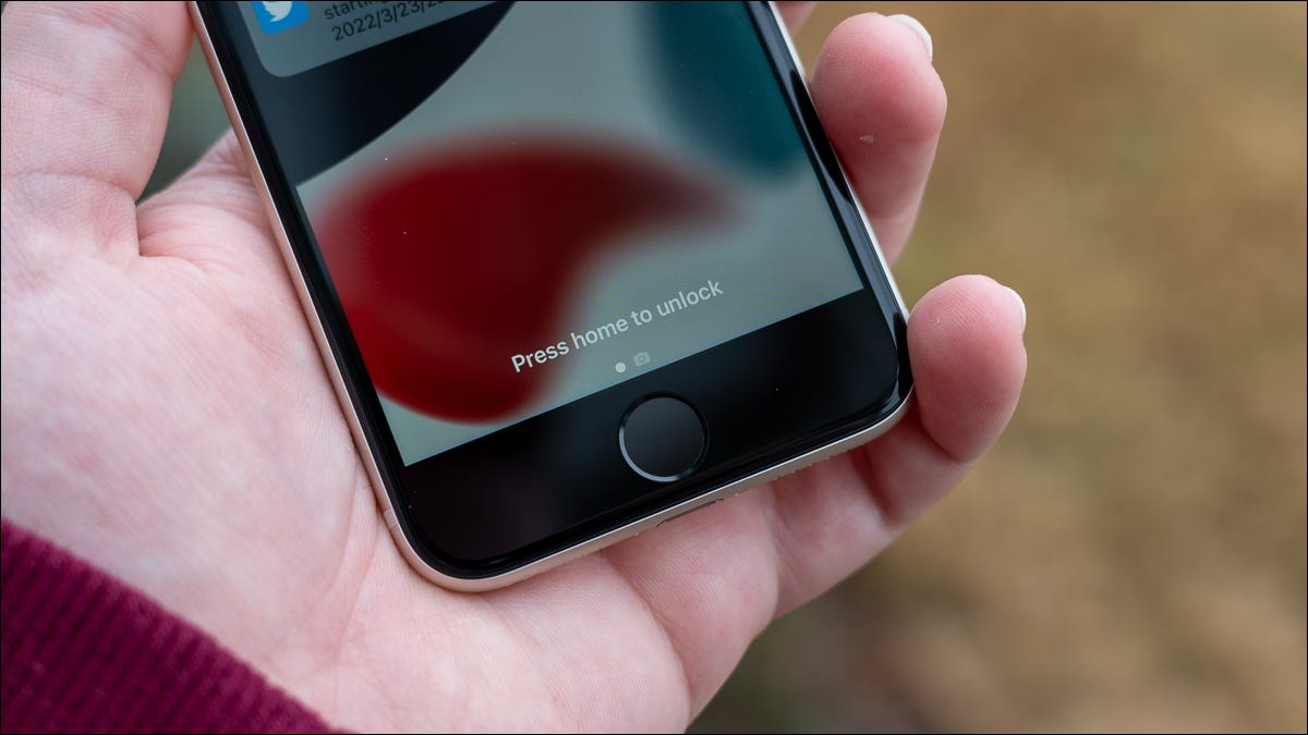 Sensor de huellas dactilares del iPhone SE (2022)