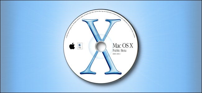 CD-ROM Hero de la versión beta pública de Apple Mac OS X
