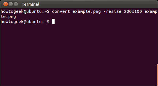 Usando imagemagick para cambiar el tamaño de una imagen en la terminal de Linux.