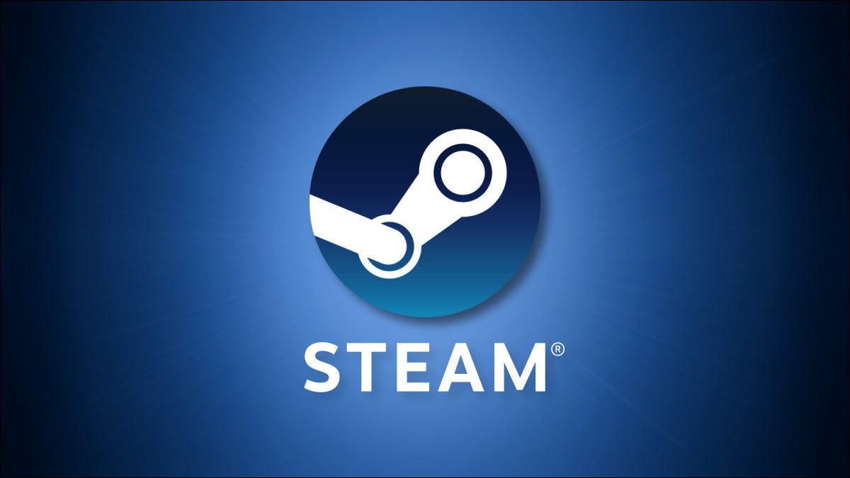 El logo de Valve Steam sobre un fondo azul