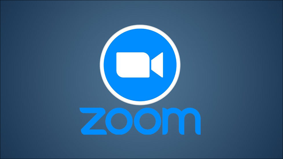 Zoom logotipo sobre un fondo.