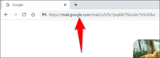 Acceda a la URL de la versión HTML básica de Gmail en un navegador web.