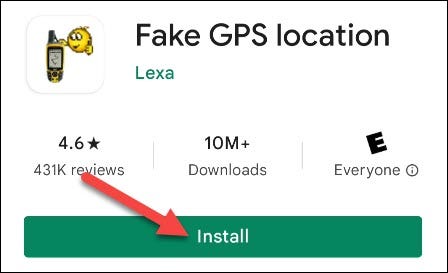 Descarga la aplicación Fake GPS.