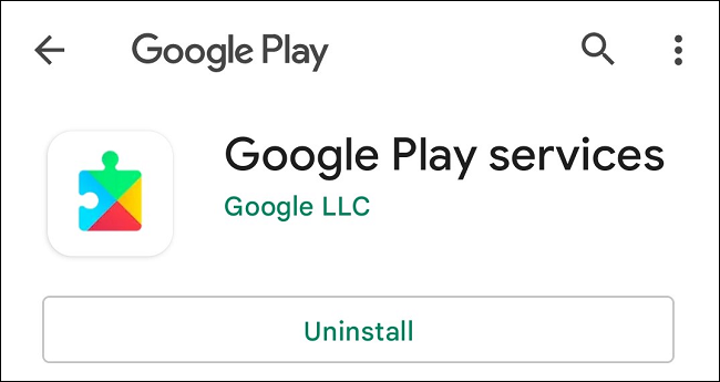 Actualice los servicios de Google Play en Android.